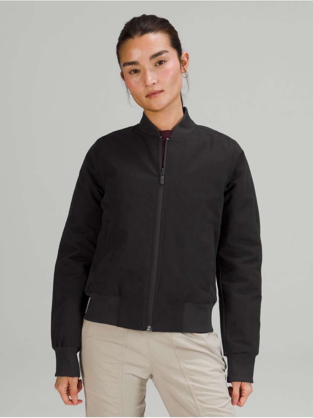 Lululemon Non-Stop Cotton Bomber Jacket
Black